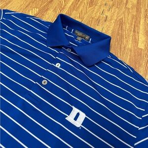 Peter Millar Duke Blue Devils University Polo Shirt Small Summer Comfort Golf